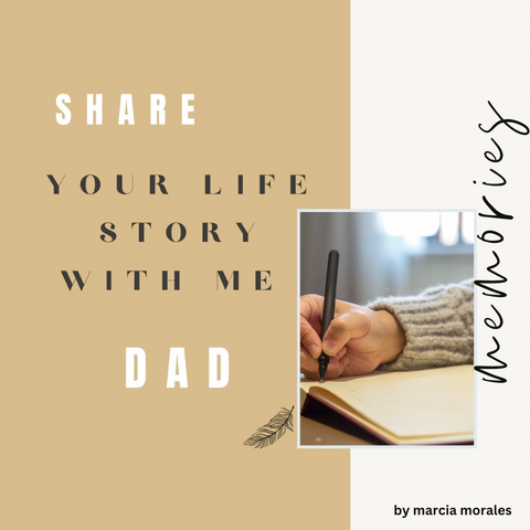 Journal Notebook Share Your Life Story With Me Dad