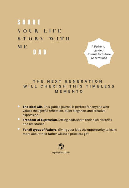 Journal Notebook Share Your Life Story With Me Dad