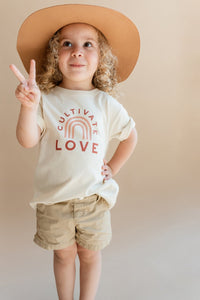 POLISHED PRINTS CULTIVATE LOVE KIDS TEE'S